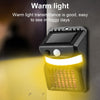 Image of outdoor solar bug zapper for mosquitoes, warm light