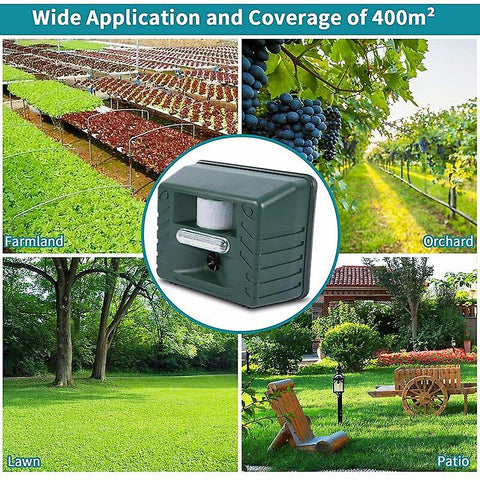 Woodpecker Ultrasonic Repeller for Effective Bird Control PACK of 4 - Get Rid of Woodpeckers