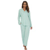 Image of Bamboo Viscose Pajamas for Women Long Sleeve Sleepwear Set