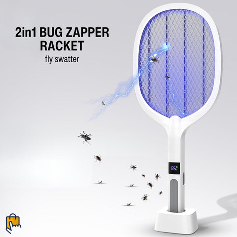 electric bug zapper racket for flies, mosquitoes and other insects