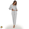Image of Bamboo Viscose Pajamas for Women Long Sleeve Sleepwear Set