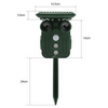 Image of solar ultrasonic animal repeller, size