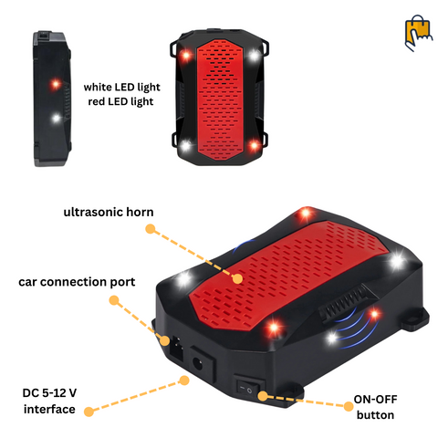 Ultimate Mice Vehicle Protector PACK of 2 - Ultrasonic Mice Repellent for Cars