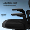 Image of Ergonomic Home Office Chair with Soft Cushion & Lumbar Support