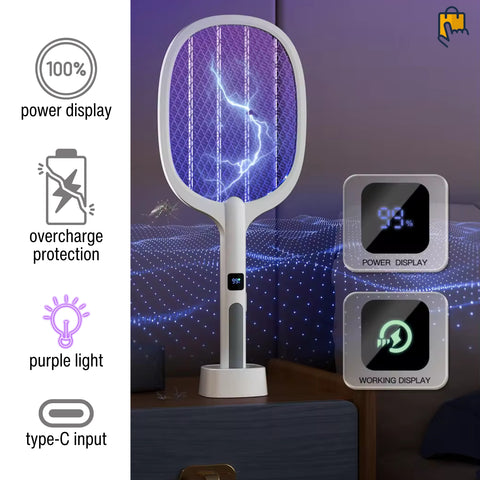 electric bug zapper racket features