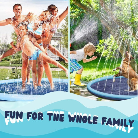 Dog Sprinkler Pool Splash Pad Fountain for Pets & Kids