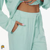 Image of Bamboo Viscose Pajamas for Women Long Sleeve Sleepwear Set