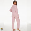 Image of Bamboo Viscose Pajamas for Women Long Sleeve Sleepwear Set