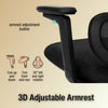 Image of Ergonomic Home Office Chair with Soft Cushion & Lumbar Support