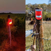 Image of motion detector with sound, on a fence