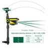 Image of motion activated sprinkler for deer, details on coverage