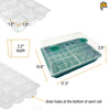 Image of seed starter tray, sizes