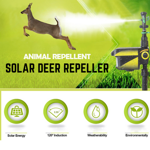 Solar Powered Motion Activated Deer Sprinkler PACK OF 6 - Get Rid Of Deer
