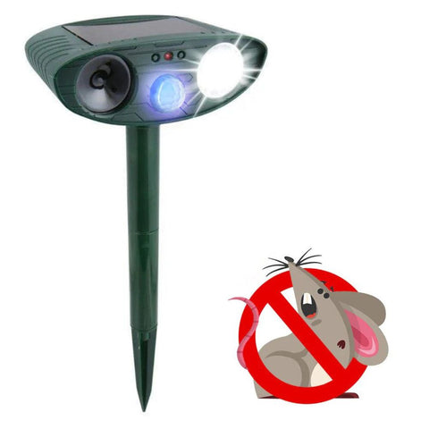 Ultrasonic Outdoor Mice Repeller - Solar Powered - Get Rid of Mice