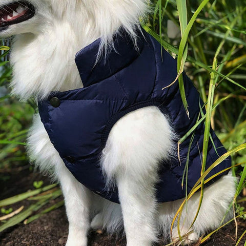 Double Layer Fleece Warm Dog Jacket Coat Vest