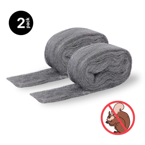 stainless steel wool pads for squirrel control, 2 pack