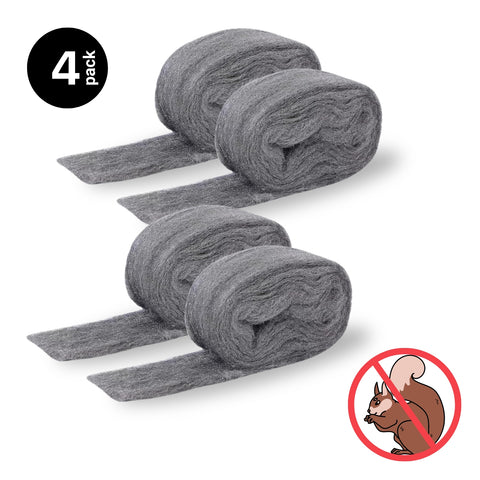 stainless steel wool pads for squirrel control, 4 pack