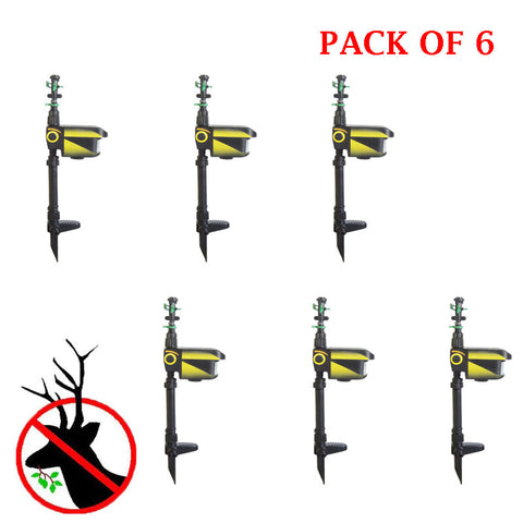 Solar Powered Motion Activated Deer Sprinkler PACK OF 6 - Get Rid Of Deer