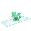 Image of 3D Four-Leaf Clover Pop Up Card and Envelope
