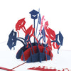 Image of 3D Graduation Hat Pop Up Card and Envelope
