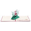 Image of 3D Christmas Reindeer Pop Up Card and Envelope