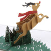 Image of 3D Xmas Deer Pop Up Card and Envelope