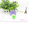Image of 3D Lavender Pop Up Card and Envelope