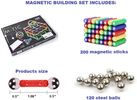 Magnetic Building Set 320 Pieces