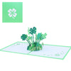 Image of 3D Four-Leaf Clover Pop Up Card and Envelope