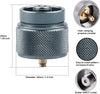 Image of Camping Stove Adapter 1L Outdoor Propane Small Tank Output: EN417 Lindal Valve, 16oz/1lb Gas Canister