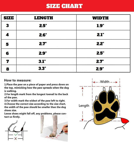 Dog Boots - Outdoor Waterproof Running Shoes for Medium to Large Dogs