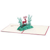 Image of 3D Christmas Reindeer Pop Up Card and Envelope
