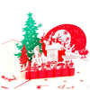 Image of 3D Christmas Winter Pop Up Card and Envelope