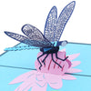 Image of 3D Dragonfly Pop Up Card and Envelope