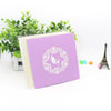 Image of 3D Lavender Pop Up Card and Envelope