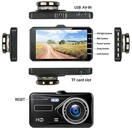 Dual Dash Camera 4" LCD Display