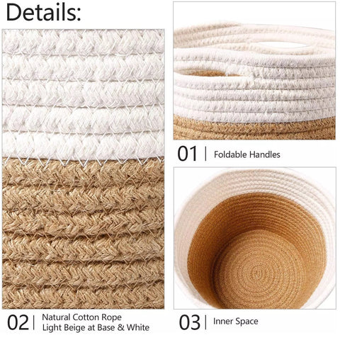 Sturdy Jute Rope Plant Basket Cover