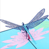 Image of 3D Dragonfly Pop Up Card and Envelope