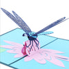 Image of 3D Dragonfly Pop Up Card and Envelope