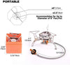 Image of Portable Camping Stove - Windproof Lightweight Collapsible Backpack Stove Burner