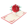 Image of 3D RED Bouquet Pop Up Card and Envelope