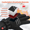 Image of Super Therma Heated Gloves for Men Women, Touchscreen Waterproof Rechargeable