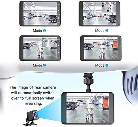 Dual Dash Camera 4" LCD Display