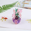Image of 3D Pink Flower Box Pop Up Card and Envelope