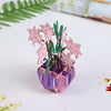 Image of 3D Pink Flower Box Pop Up Card and Envelope
