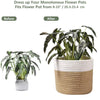 Image of Sturdy Jute Rope Plant Basket Cover