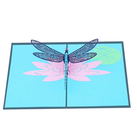 3D Dragonfly Pop Up Card and Envelope