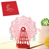 Image of 3D Ferris Wheel Pop Up Card and Envelope