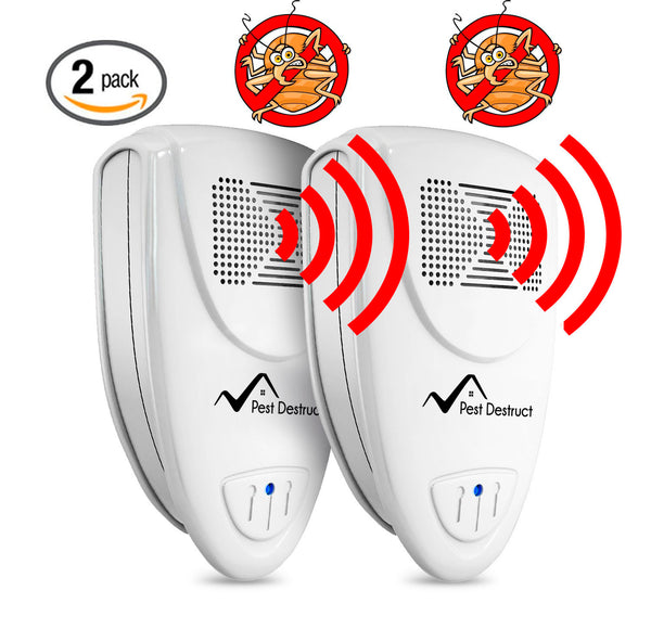 Ultrasonic Bed Bug Repeller - PACK of 2 - 100% SAFE for Children and P