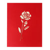 Image of 3D  Red Flower Pop Up Card and Envelope